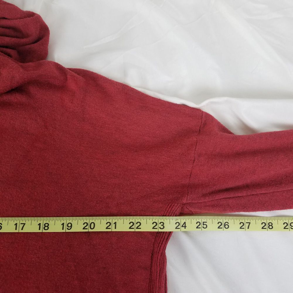 Dreamers Shirt Mens Small Red Baggy Hooded Long Sleeve Knit Pullover Sweater‎ - Picture 7 of 11